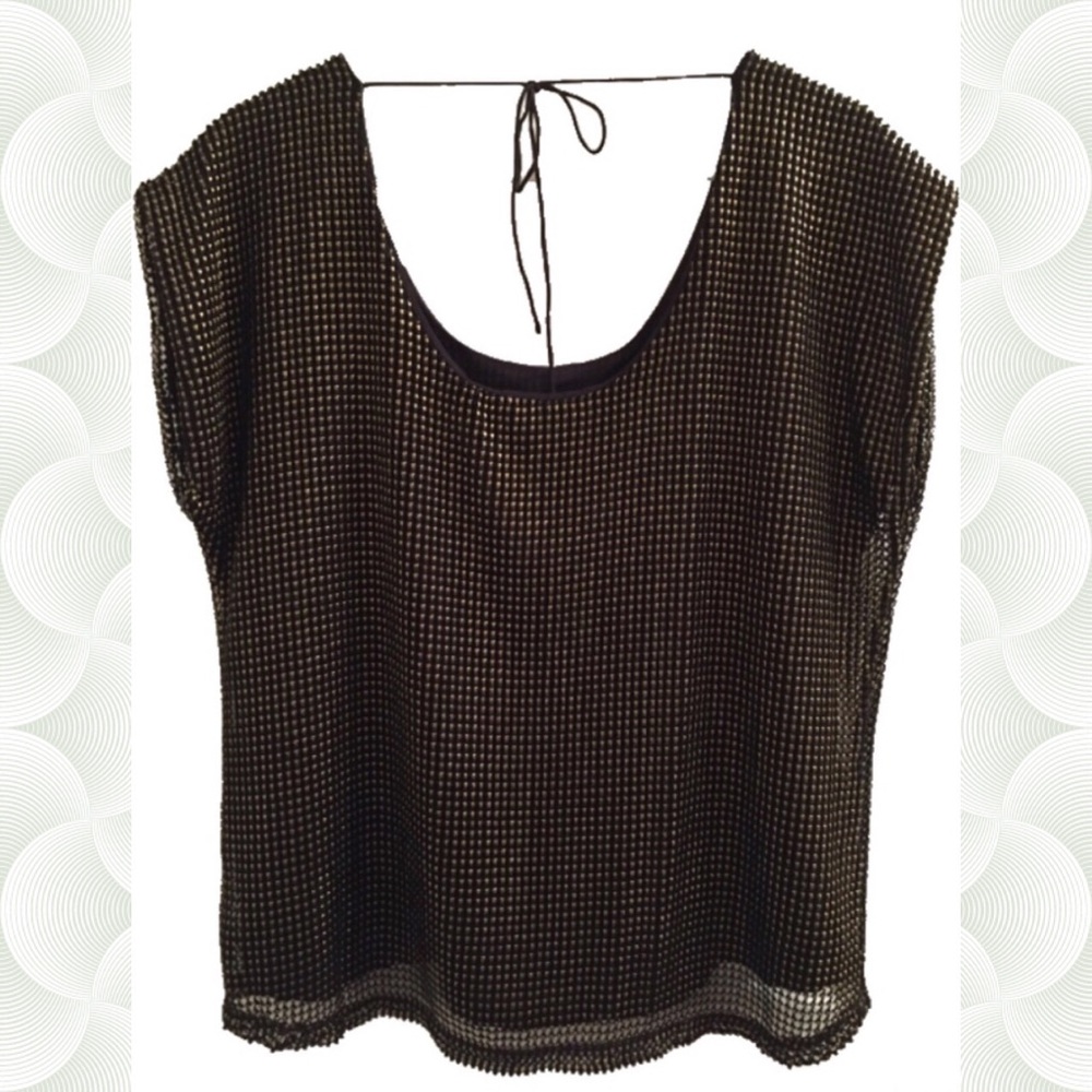 Vince Camuto Gold Luster Top
